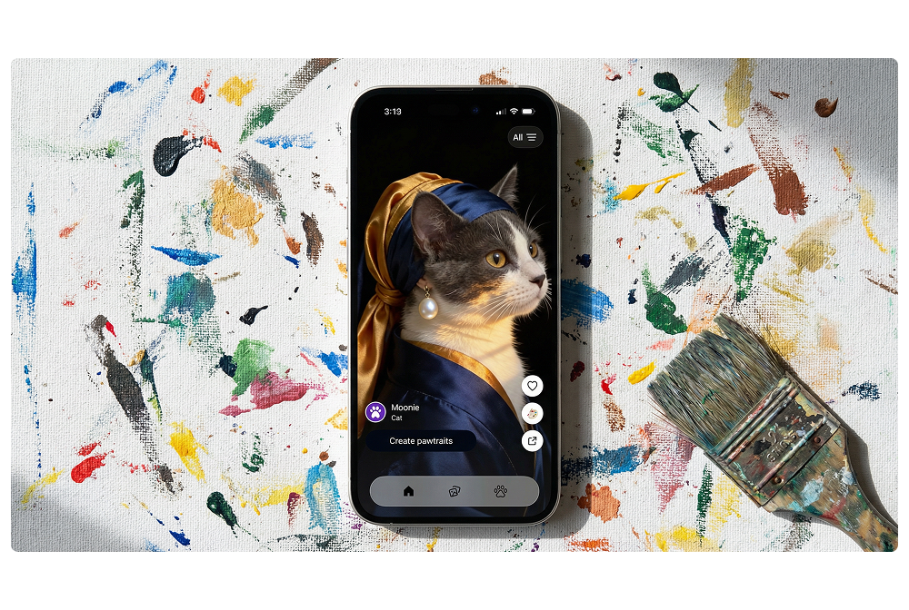Collection of unique AI-generated device mockups
